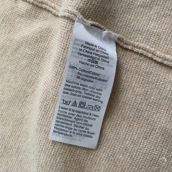 NWT J Crew Mid Length Cotton Cream Sweater Jacker - Picture 7 of 7